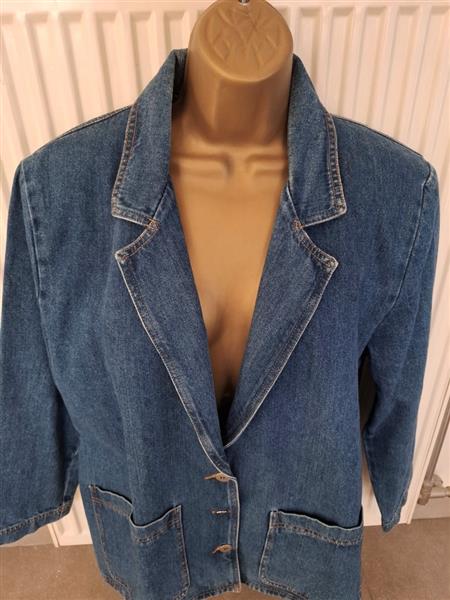 Grote foto vintage jeans jas in blazer model large kleding dames jassen zomer