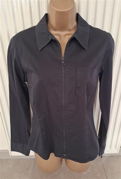 Grote foto zwarte vest blouse van polo ralph lauren kleding dames truien en vesten