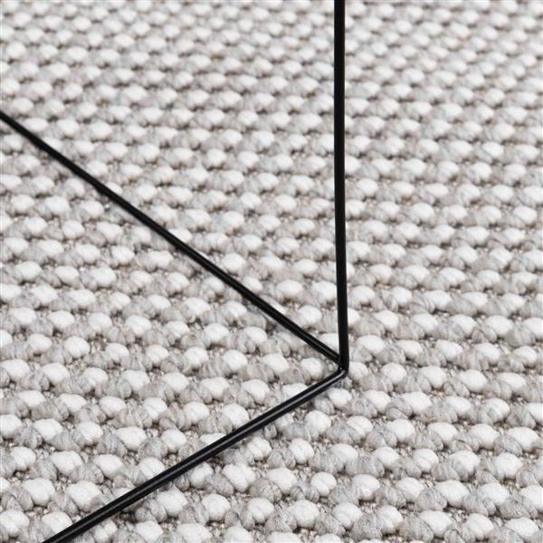 Grote foto vidaxl vloerkleden rond lugo cr me en grijs 120 cm polyester huis en inrichting vloerbedekking en kleden