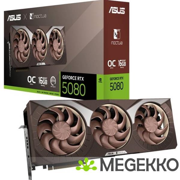 Grote foto asus geforce rtx 5080 rtx5080 o16g noctua computers en software videokaarten