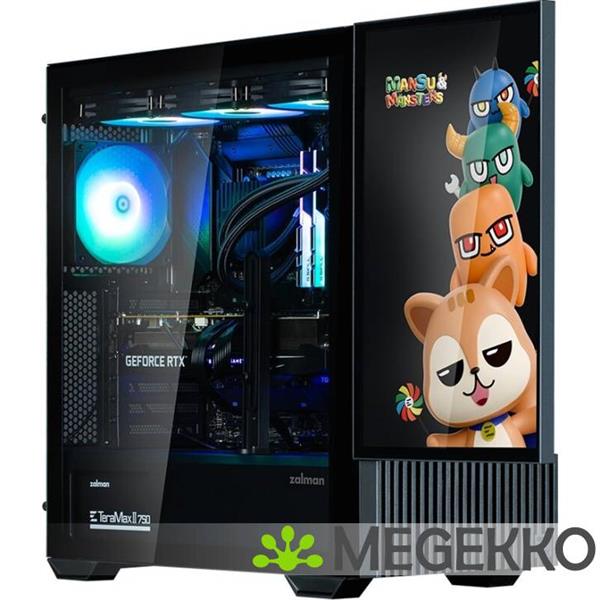 Grote foto zalman z10 ds midi tower zwart computers en software behuizingen en kasten