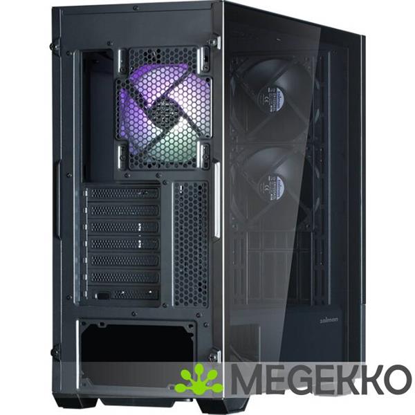 Grote foto zalman z10 ds midi tower zwart computers en software behuizingen en kasten