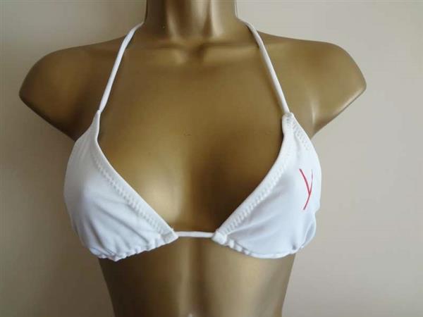 Grote foto witte triangel bikini met koordjes van yamamay kleding dames badmode en zwemkleding