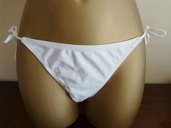 Grote foto witte triangel bikini met koordjes van yamamay kleding dames badmode en zwemkleding