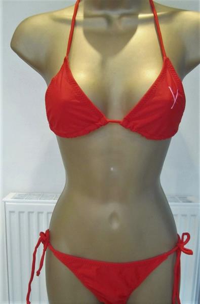 Grote foto elegante rode bikini met koordjes yamamay kleding dames badmode en zwemkleding