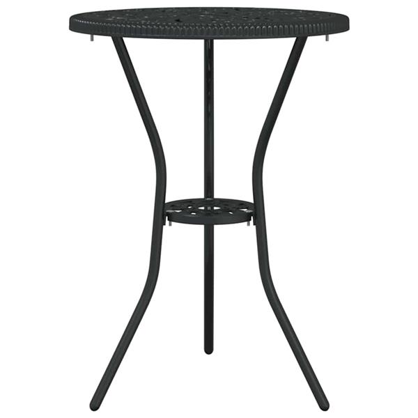 Grote foto vidaxl tuin bistro set 3 pcs zwart aluminium tuin en terras tuinmeubelen