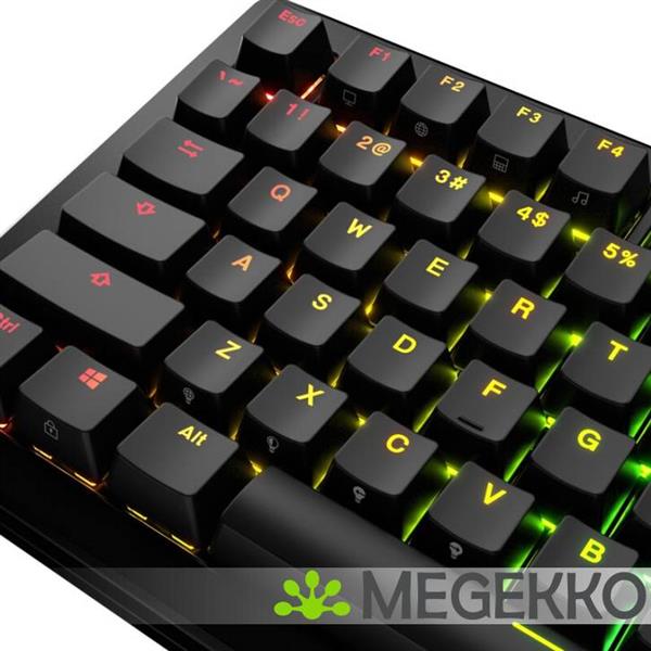 Grote foto glorious gpbt backlit keycaps zwart computers en software toetsenborden