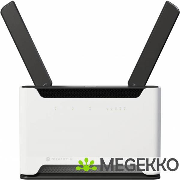 Grote foto mikrotik chateau 5g r17 ax draadloze router gigabit ethernet dual band 2.4 ghz 5 ghz zwart grij computers en software netwerkkaarten routers en switches