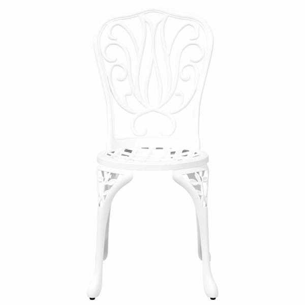 Grote foto vidaxl tuin bistro set 3 pcs wit aluminium tuin en terras tuinmeubelen