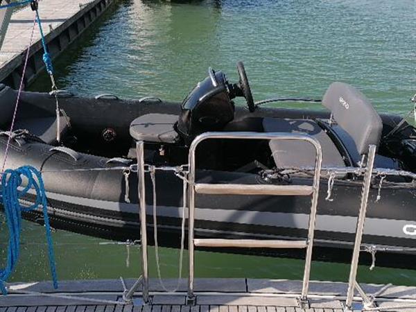 Grote foto rib grand golden line zwart 3 80 40 pk met trailer watersport en boten rubberboten