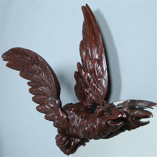 Grote foto fabelachtige spiegel draak bij volle maan in de manier van gabriel viardot parijs ca 1880 no.38 antiek en kunst spiegels