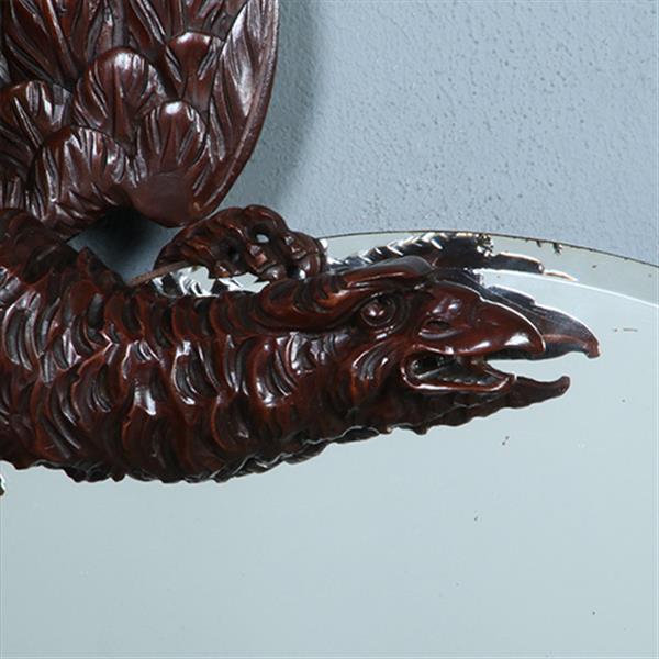 Grote foto fabelachtige spiegel draak bij volle maan in de manier van gabriel viardot parijs ca 1880 no.38 antiek en kunst spiegels