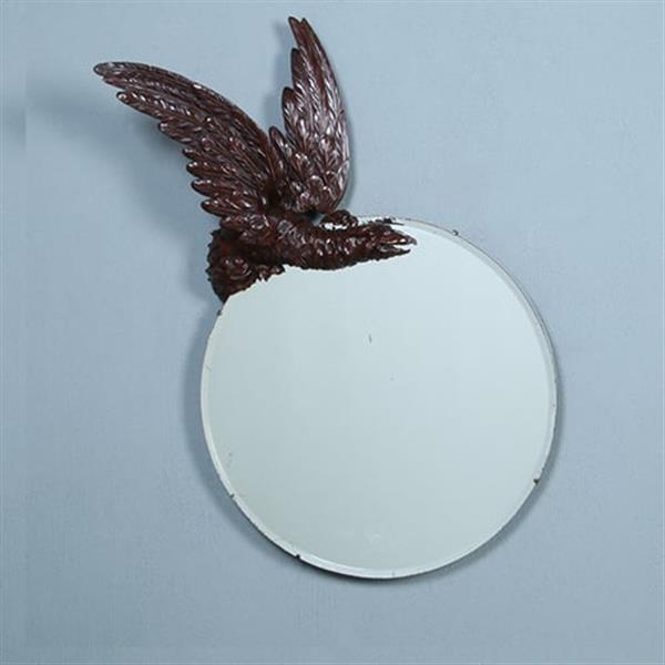 Grote foto fabelachtige spiegel draak bij volle maan in de manier van gabriel viardot parijs ca 1880 no.38 antiek en kunst spiegels