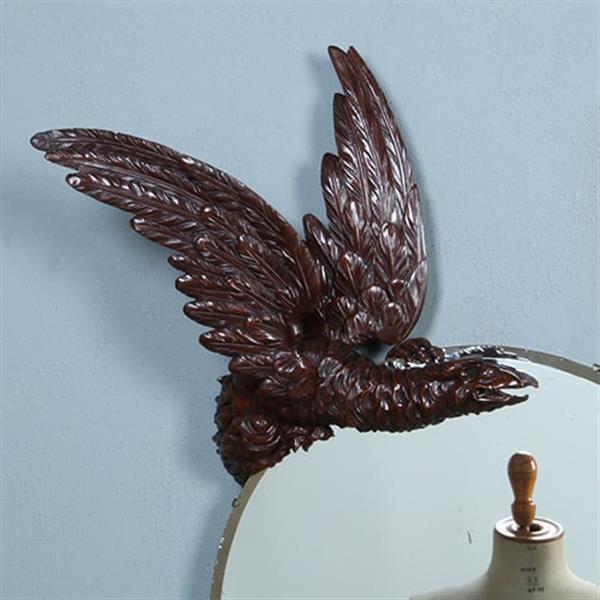 Grote foto fabelachtige spiegel draak bij volle maan in de manier van gabriel viardot parijs ca 1880 no.38 antiek en kunst spiegels