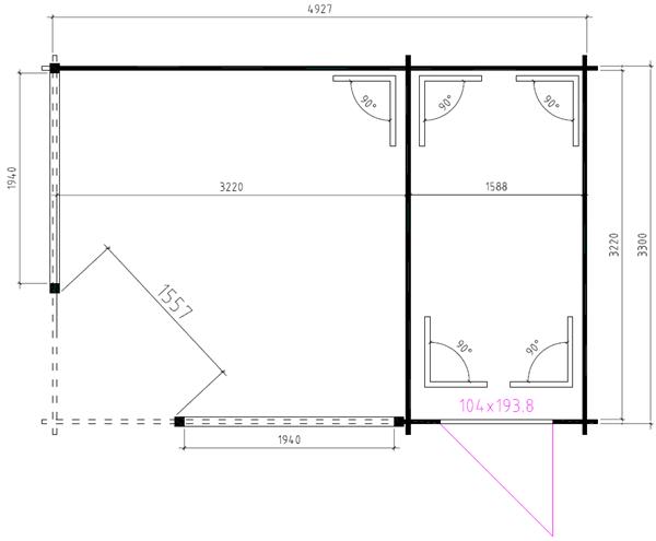 Grote foto nieuw blokhut paviljoen p5155 tuin en terras tuinhuisjes en blokhutten