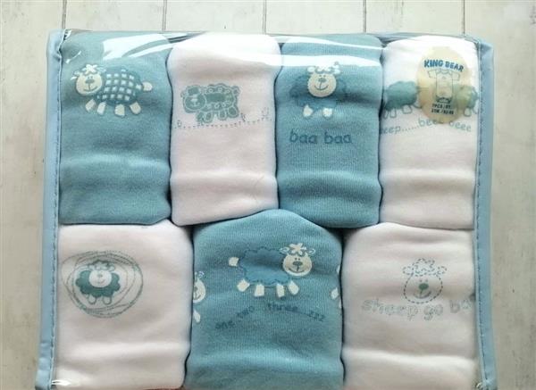 Grote foto 7 nieuwe witte en blauwe rompertjes king bear kinderen en baby maat 86