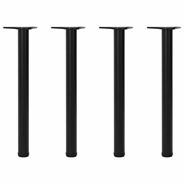 Grote foto vidaxl tafelpoten in hoogte verstelbaar zwart 710 mm 4 st huis en inrichting eettafels