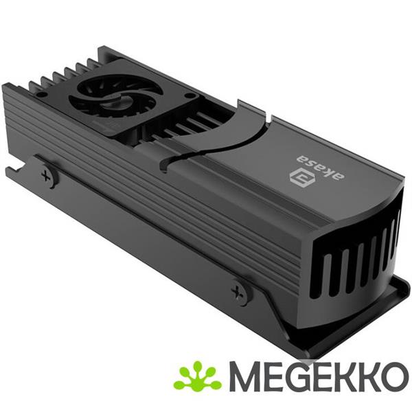 Grote foto akasa gecko pro lx m.2 nvme ssd luchtkoeler 2 cm zwart 1 stuk s computers en software overige computers en software