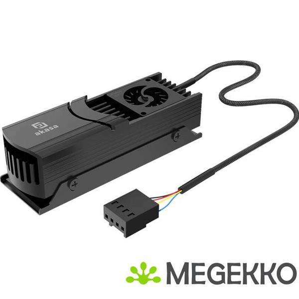 Grote foto akasa gecko pro lx m.2 nvme ssd luchtkoeler 2 cm zwart 1 stuk s computers en software overige computers en software