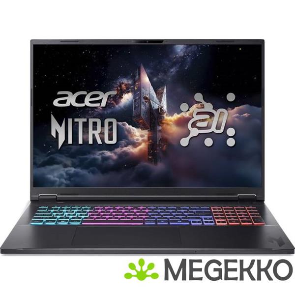 Grote foto acer nitro 18 ai an18 61 r0nj 18 amd ryzen 7 rtx 5070 ti gaming laptop computers en software overige computers en software