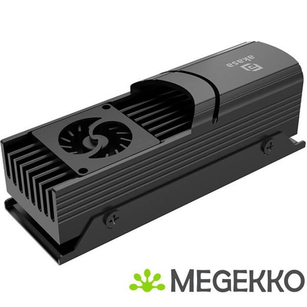 Grote foto akasa gecko pro lx m.2 nvme ssd luchtkoeler 2 cm zwart 1 stuk s computers en software overige computers en software