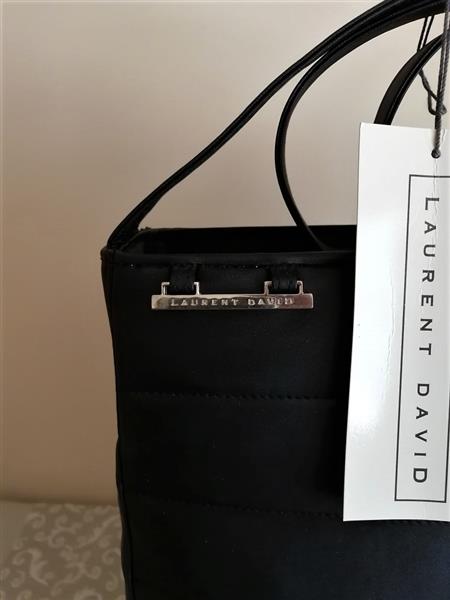 Grote foto zwarte trendy grote schoudertas laurent david sieraden tassen en uiterlijk schoudertassen