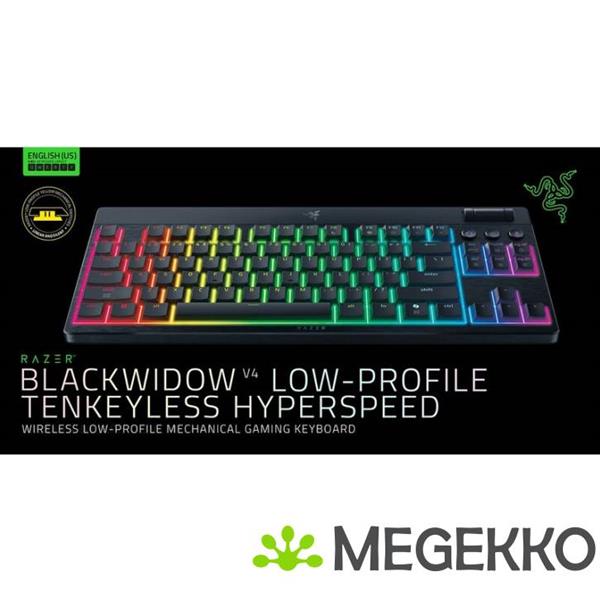 Grote foto razer blackwidow v4 low profile tenkeyless yellow linear hyperspeed toetsenbord computers en software toetsenborden