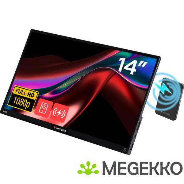 Grote foto verbatim 32088 14 full hd draagbare touch monitor computers en software overige computers en software
