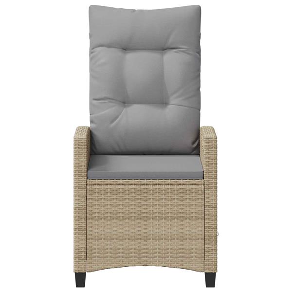 Grote foto vidaxl tuinstoel 2 pcs beige en licht grijs 56 x 60 x 112 cm tuin en terras tuinmeubelen