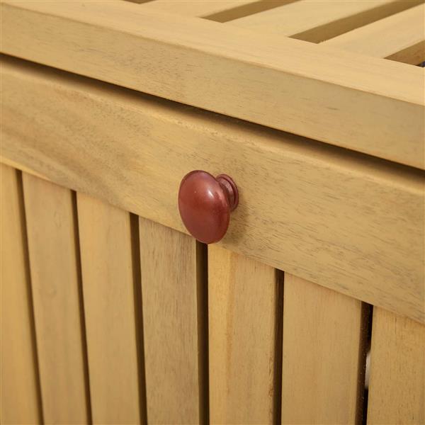 Grote foto vidaxl opslagbank met opslag 170 x 63 x 84 cm massief acacia tuin en terras tuinmeubelen