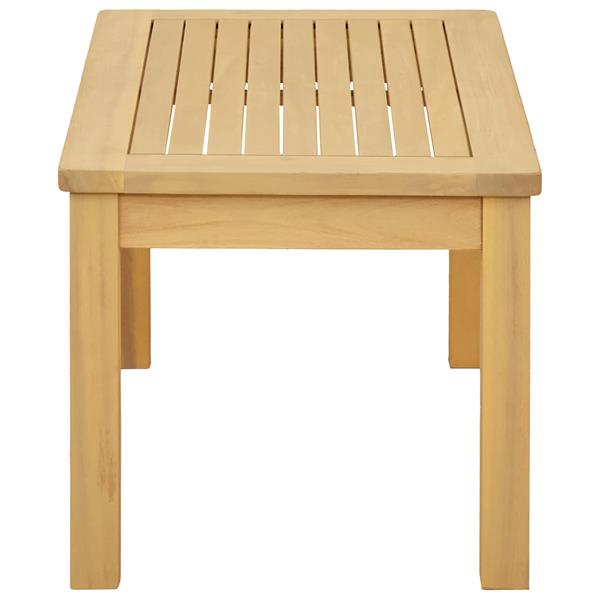 Grote foto vidaxl salontafel licht acacia 70 x 40 x 36 cm massief acaciahout tuin en terras tuinmeubelen