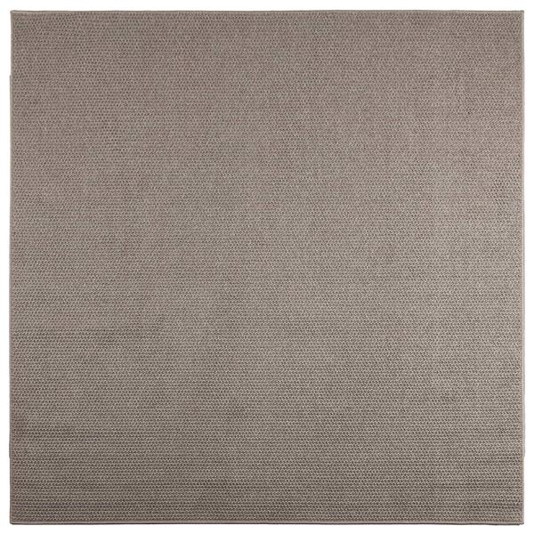 Grote foto vidaxl vloerkleden vierkant lugo taupe 120 x 120 cm polyester huis en inrichting vloerbedekking en kleden