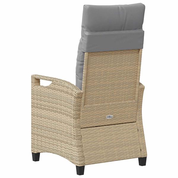 Grote foto vidaxl tuinstoel 2 pcs beige en licht grijs 56 x 60 x 112 cm tuin en terras tuinmeubelen