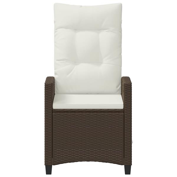 Grote foto vidaxl tuinstoel 2 pcs bruin en cr me 56 x 60 x 112 cm tuin en terras tuinmeubelen