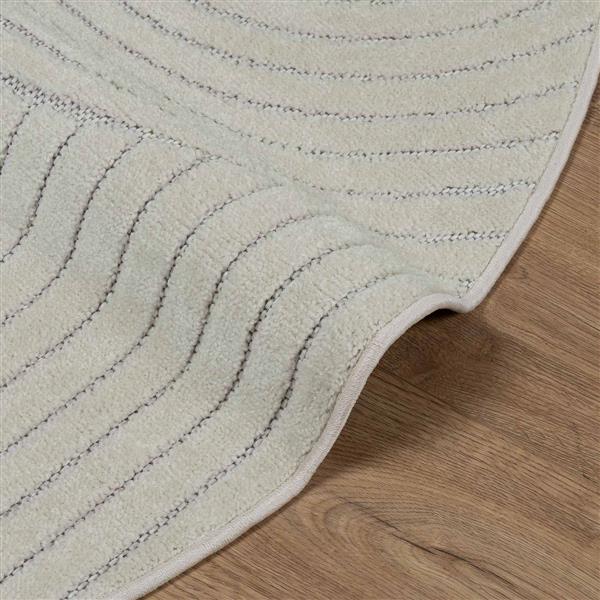 Grote foto vidaxl vloerkleden rond palmeras groen 160 cm polyester huis en inrichting vloerbedekking en kleden