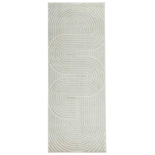 Grote foto vidaxl vloerkleden rechthoekig palmeras groen 200 x 80 cm polyester huis en inrichting vloerbedekking en kleden