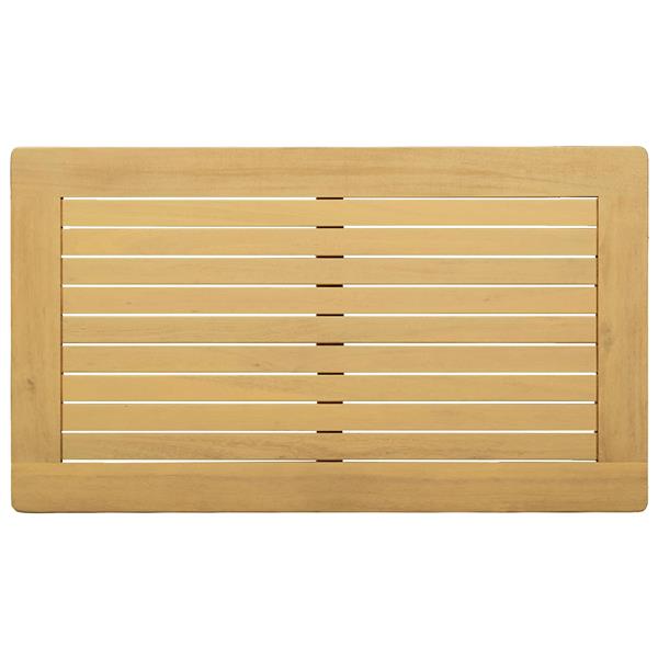 Grote foto vidaxl salontafel licht acacia 70 x 40 x 36 cm massief acaciahout tuin en terras tuinmeubelen