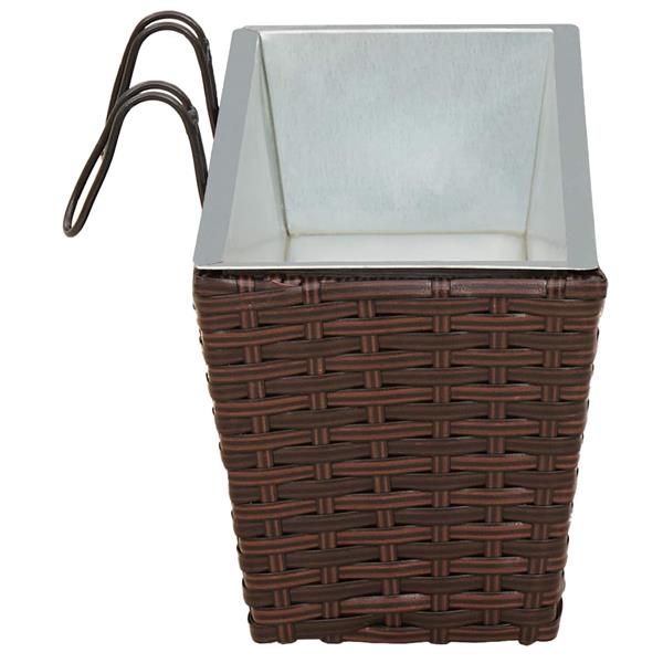 Grote foto vidaxl reling metaal tuin en terras overige tuin en terras