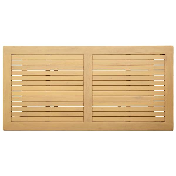 Grote foto vidaxl bijzettafel olie naturel 110 x 55 x 45 cm massief acaciahout huis en inrichting eettafels