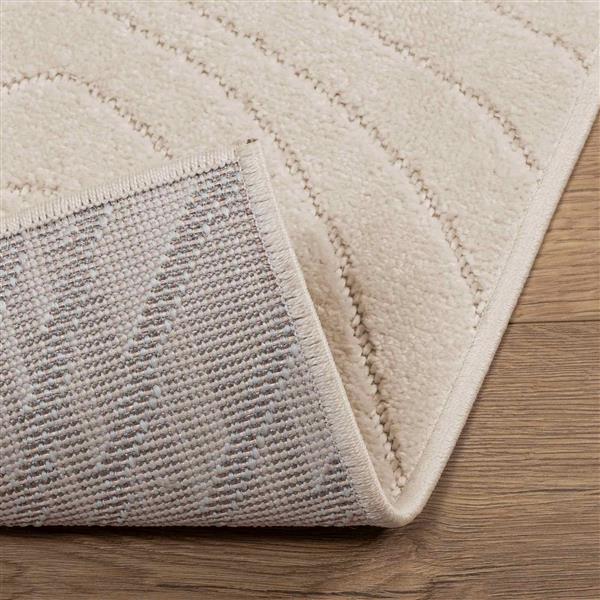 Grote foto vidaxl vloerkleden rechthoekig palmeras beige 140 x 200 cm polyester huis en inrichting vloerbedekking en kleden