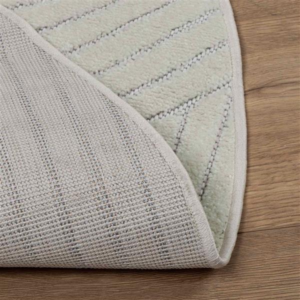 Grote foto vidaxl vloerkleden rond palmeras groen 120 cm polyester huis en inrichting vloerbedekking en kleden