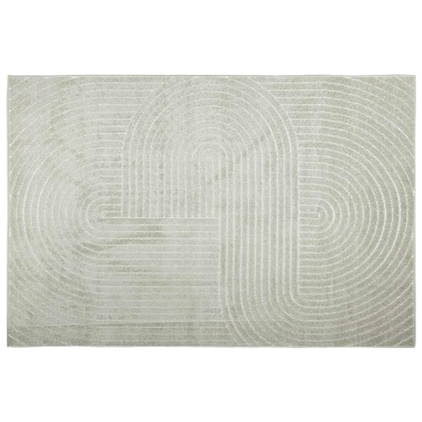 Grote foto vidaxl vloerkleden rechthoekig palmeras groen 340 x 240 cm polyester huis en inrichting vloerbedekking en kleden