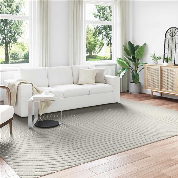 Grote foto vidaxl vloerkleden rechthoekig palmeras groen 280 x 200 cm polyester huis en inrichting vloerbedekking en kleden