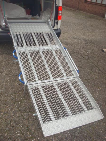 Grote foto aluminium oprijplaat scootmobiel rolstoel auto onderdelen auto gereedschap