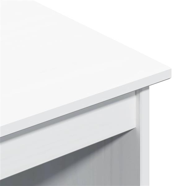 Grote foto vidaxl bureau wit 112 x 50 x 75 cm massief vurenhout huis en inrichting stoelen