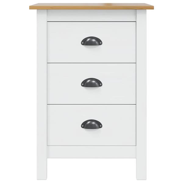 Grote foto vidaxl nachtkastje met lade hill wit en honingbruin 46 x 35 x 65 cm huis en inrichting complete slaapkamers