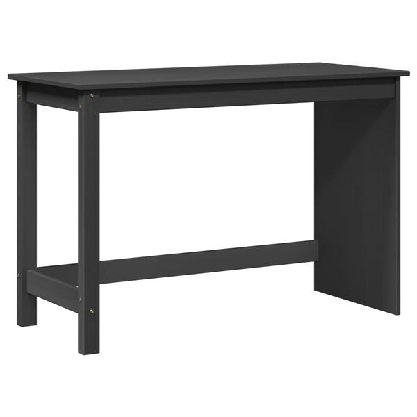 Grote foto vidaxl bureau grijs 112 x 50 x 75 cm massief vurenhout huis en inrichting stoelen