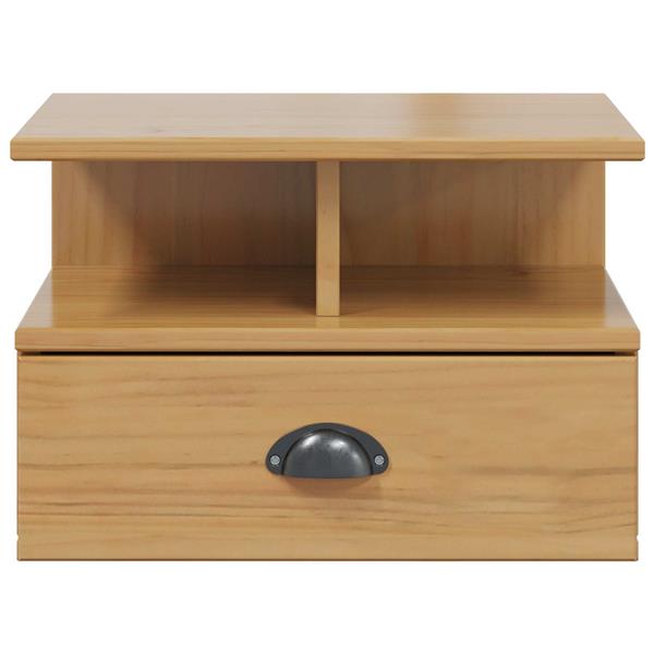 Grote foto vidaxl nachtkastje hill honingbruin 40 x 31 x 27 cm massief vurenhout huis en inrichting complete slaapkamers