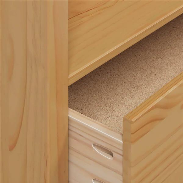 Grote foto vidaxl kledingkast hill honingbruin 84 x 50 x 170 cm massief vurenhout huis en inrichting overige