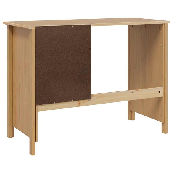 Grote foto vidaxl bureau met lades met lade hill honingbruin 100 x 45 x 74 cm huis en inrichting stoelen